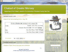 Tablet Screenshot of monseychabad.com